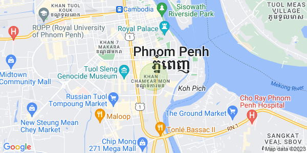 万景岗1分区（BKK1), 波哥堪, 金边地图