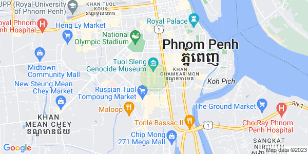 Mapa: BKK 1, Boeng Keng Kang, Phnom Penh
