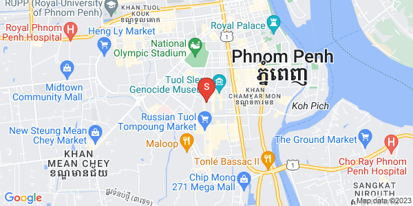 万景岗2分区（BKK2), 波哥堪, 金边地图
