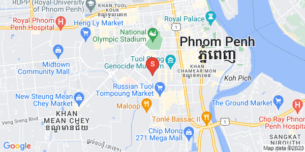 Mapa: BKK 2, Boeng Keng Kang, Phnom Penh
