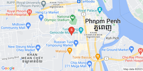 Map of BKK 2, Boeng Keng Kang, Phnom Penh