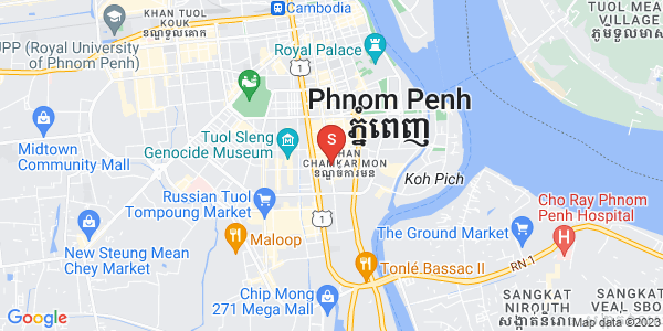 Mapa: BKK 1, Boeng Keng Kang, Phnom Penh