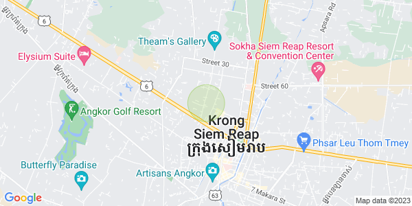 Map of Svay Dankum, Siem Reap