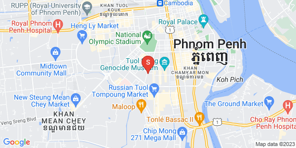 Map of BKK 1, Boeng Keng Kang, Phnom Penh