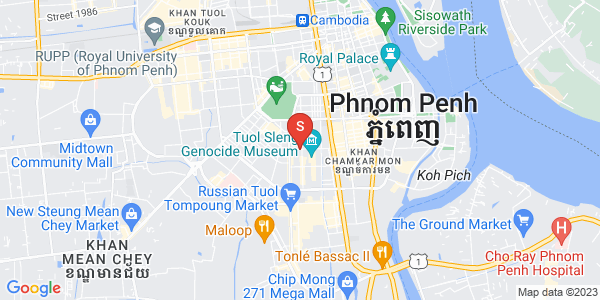 Mapa: BKK 2, Boeng Keng Kang, Phnom Penh