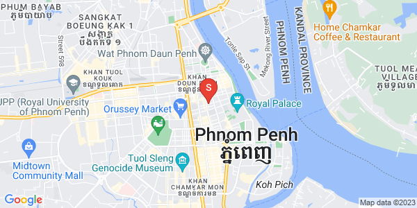 Map of Phsar Thmei I, Daun Penh, Phnom Penh