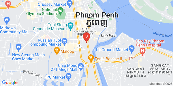 Mapa: BKK 1, Boeng Keng Kang, Phnom Penh