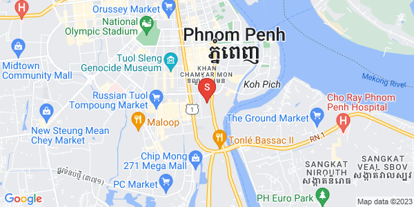 万景岗1分区（BKK1), 波哥堪, 金边地图