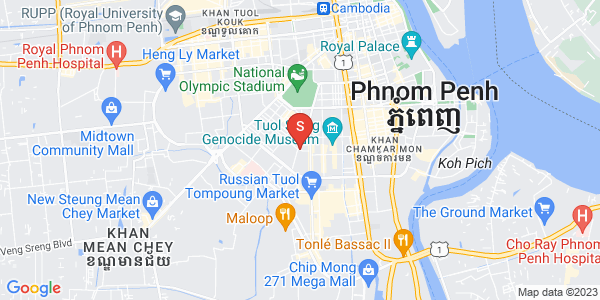 Mapa: BKK 1, Boeng Keng Kang, Phnom Penh