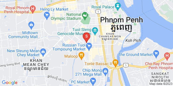 万景岗1分区（BKK1), 波哥堪, 金边地图