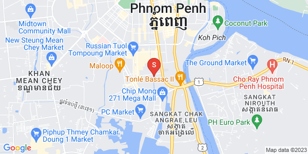 Mapa: Boeung Trabek, Chamkarmon, Phnom Penh