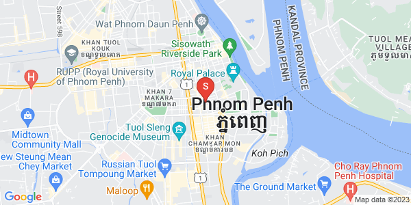 新街市1分区, 隆边区, 金边地图