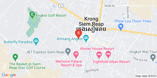 Mapa: Soksan road Nearby, Svay Dankum, Siem Reap