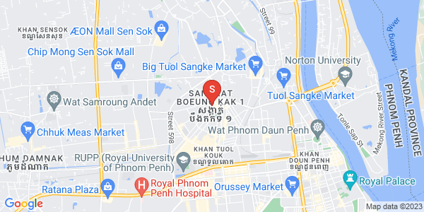 Mapa: Boeung Kak 2, Toul Kork, Phnom Penh