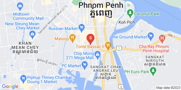 Carte de Toul Tum Poung 1, Chamkarmon, Phnom Penh