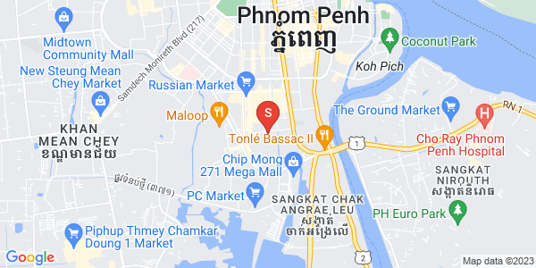Carte de Toul Tum Poung 1, Chamkarmon, Phnom Penh