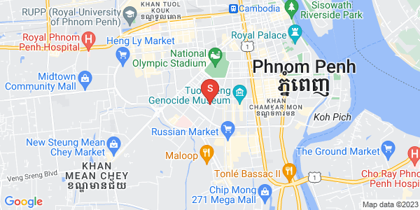 Carte de BKK 1, Boeng Keng Kang, Phnom Penh