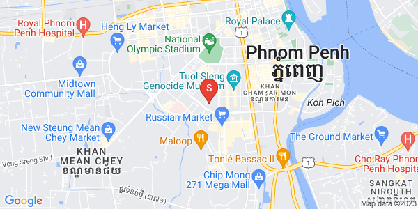 Mapa: BKK 1, Boeng Keng Kang, Phnom Penh
