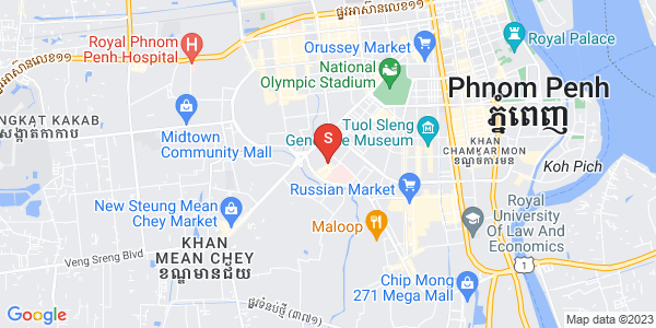 Map of Toul Tum Poung 1, Chamkarmon, Phnom Penh