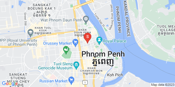 Map of Phsar Thmei I, Daun Penh, Phnom Penh