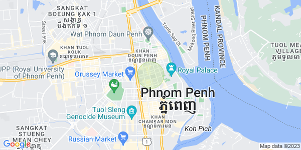 Chey Chumneah分区, 隆边区, 金边地图