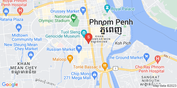 Map of BKK 1, Boeng Keng Kang, Phnom Penh