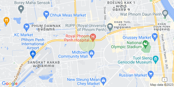 Map of Ou Baek K'am, Sen Sok, Phnom Penh