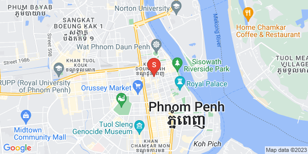 チュロイ・チャンバー, プノンペンの地図