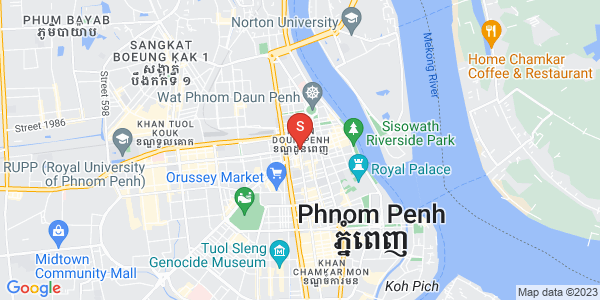 Mapa: Phsar Thmei I, Daun Penh, Phnom Penh