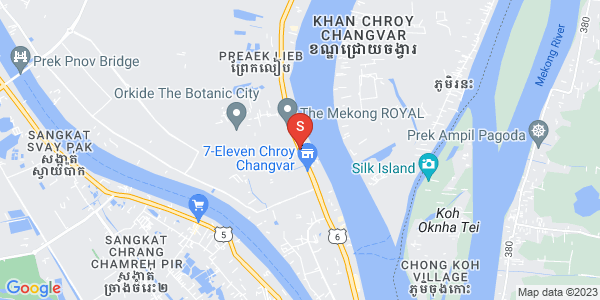 Mapa: 6A 6, Preaek Lieb, Chroy Changvar, Phnom Penh