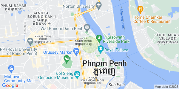 Map of Chey Chumneah, Daun Penh, Phnom Penh