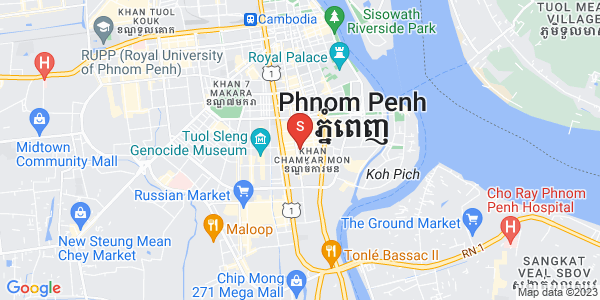 Map of BKK 1, Boeng Keng Kang, Phnom Penh