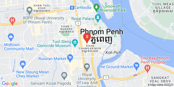 万景岗1分区（BKK1), 波哥堪, 金边地图