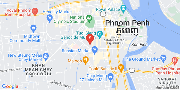 Map of Toul Tum Poung 1, Chamkarmon, Phnom Penh