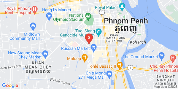Map of Toul Tum Poung 1, Chamkarmon, Phnom Penh