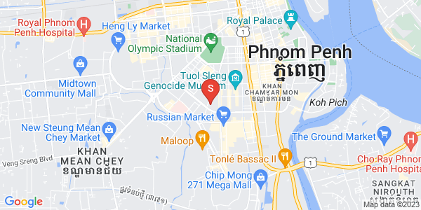 Carte de Toul Tum Poung 1, Chamkarmon, Phnom Penh