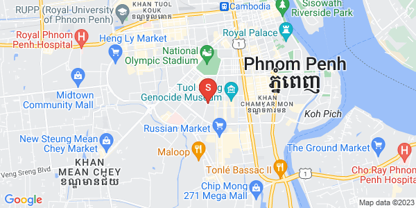 BKK 3, ボンケンコン, プノンペンの地図