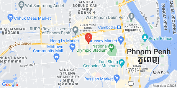 Mapa: Boeung Kak 2, Toul Kork, Phnom Penh