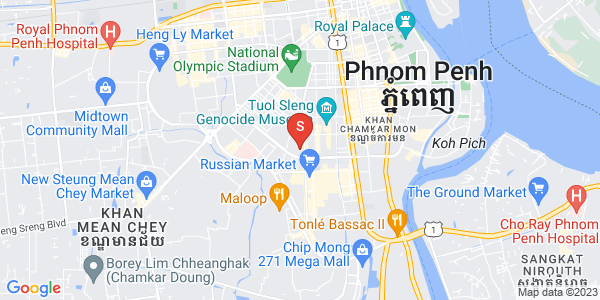 Map of Toul Tum Poung 1, Chamkarmon, Phnom Penh