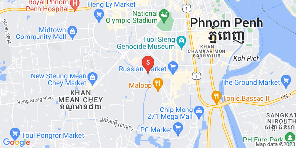 Carte de Toul Tum Poung 1, Chamkarmon, Phnom Penh