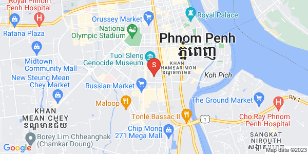 Map of BKK 2, Boeng Keng Kang, Phnom Penh