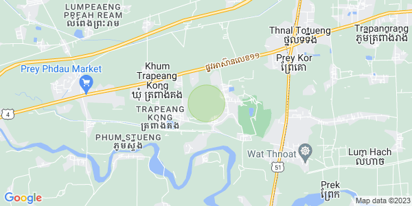 Map of Trapeang Kong, Samraong Tong, Kampong Speu