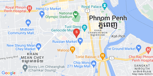 Map of Toul Tum Poung 1, Chamkarmon, Phnom Penh