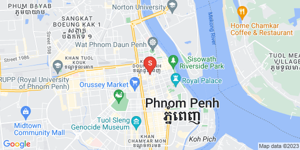 Mapa: Phsar Thmei III, Daun Penh, Phnom Penh