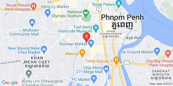 Carte de Toul Tum Poung 1, Chamkarmon, Phnom Penh