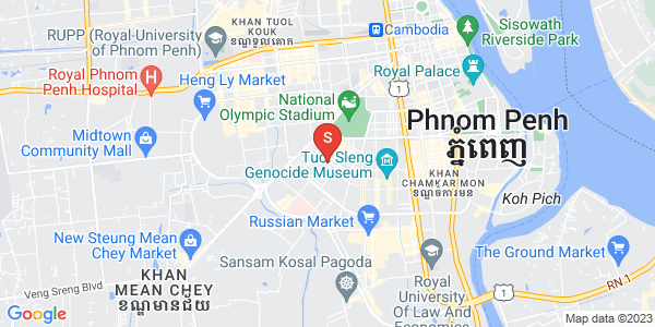 Mapa: Tuol Sangkae 1, Russey Keo, Phnom Penh