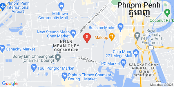 Boeung Tumpun分区, 棉芷区, 金边地图