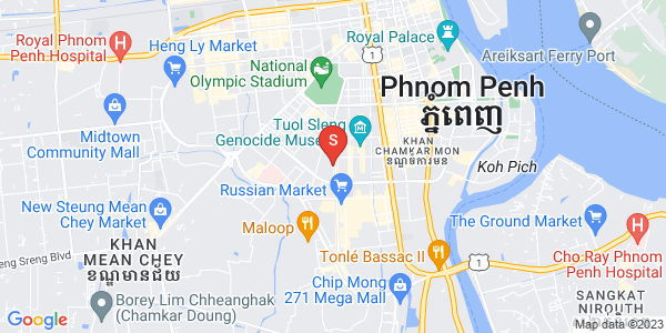 万景岗1分区（BKK1), 波哥堪, 金边地图
