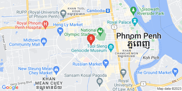 万景岗3分区（BKK3), 波哥堪, 金边地图
