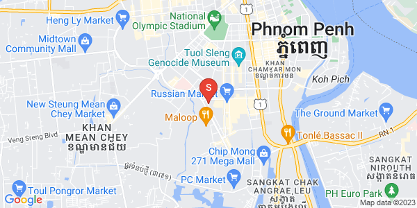 Carte de Toul Tum Poung 1, Chamkarmon, Phnom Penh